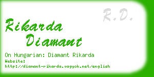 rikarda diamant business card